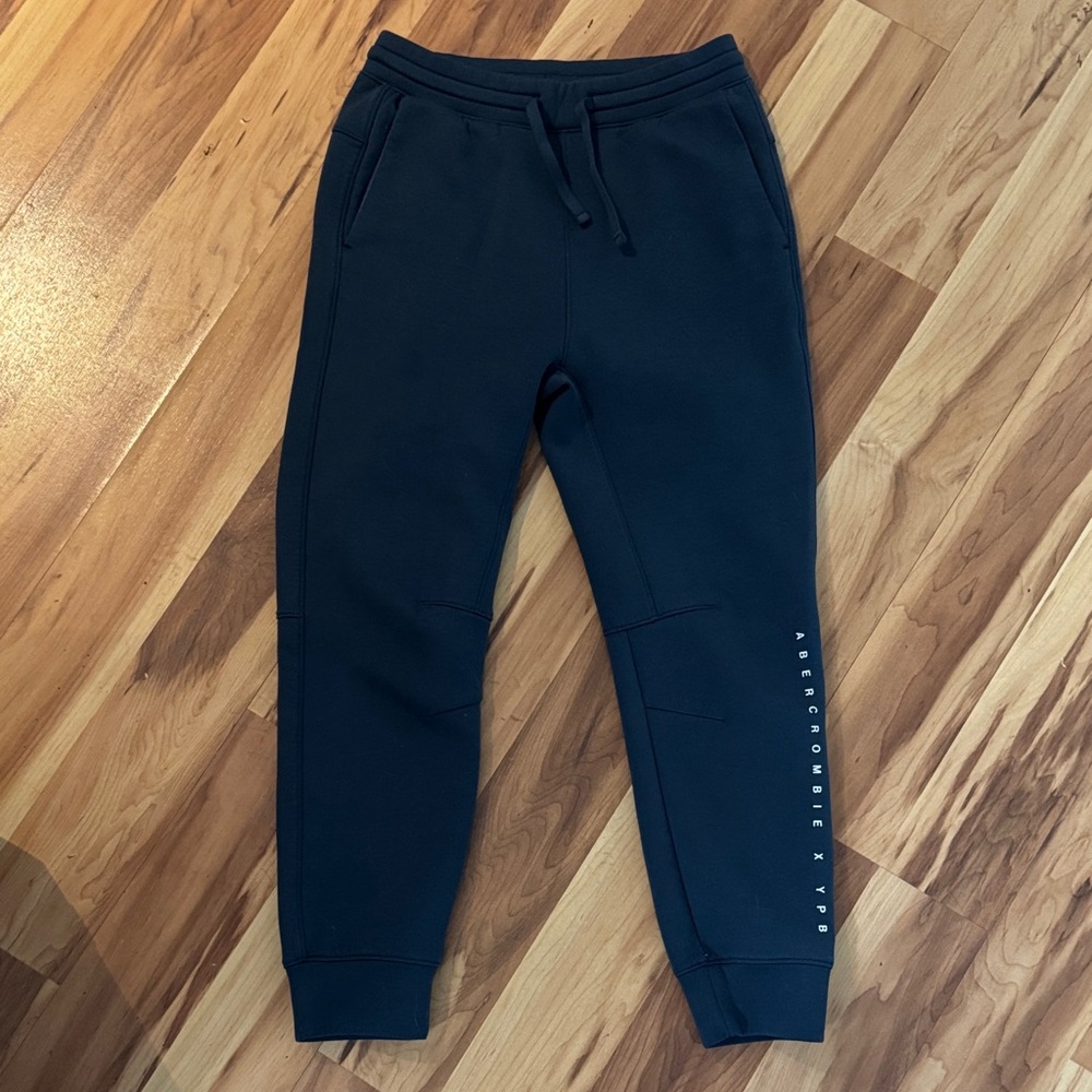 abercrombie kids navy blue jogger pants